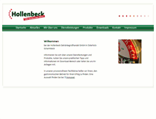 Tablet Screenshot of hollenbeck-getraenke.de